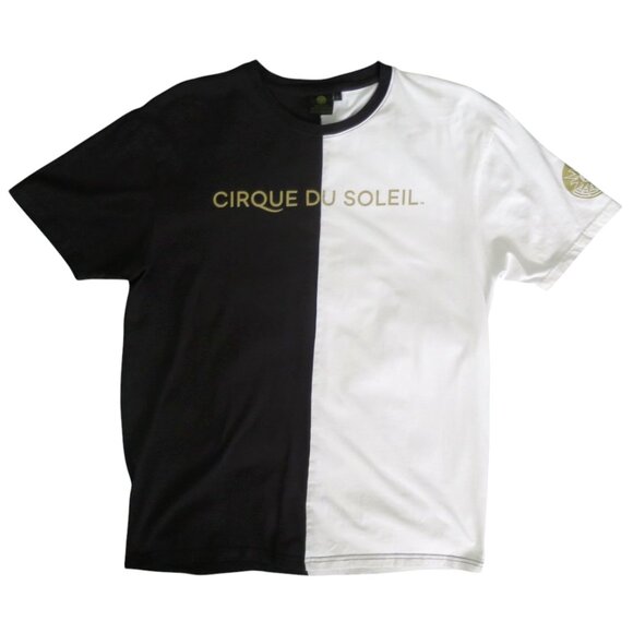 Cirque Du Soleil Black & White Split Tee L - Picture 1 of 8